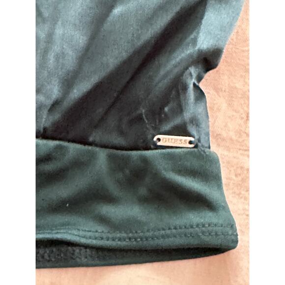 Guess Satin Sexy Green Sleeveless Bodysuit Corset NWOT - Picture 2 of 7